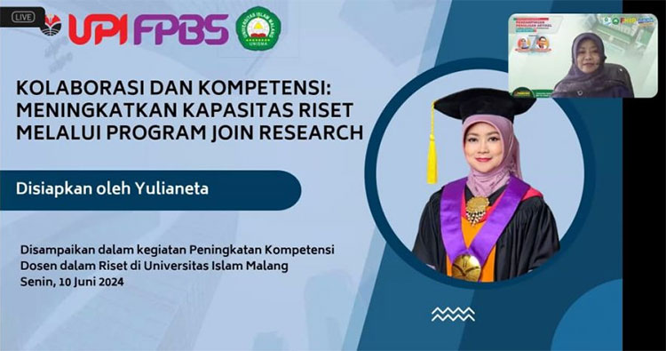 Dosen dan mahasiswa program studi PBSI FKIP Unisma Malang mengikuti kegiatan pendampingan penulisan artikel jurnal nasional dan internasional secara daring. (FOTO: AJP TIMES Indonesia)
