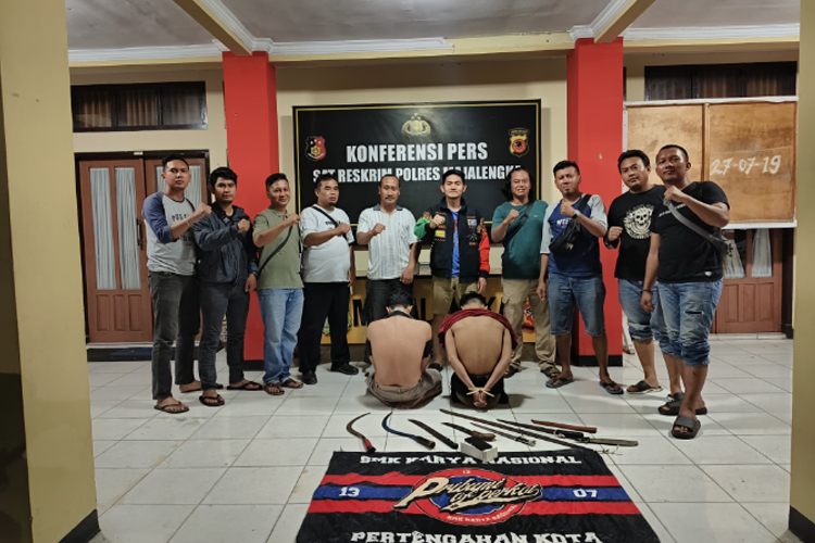 Polres Majalengka menangkap anggota geng motor. (FOTO: Humas Polres Majalengka for TIMES Indonesia)