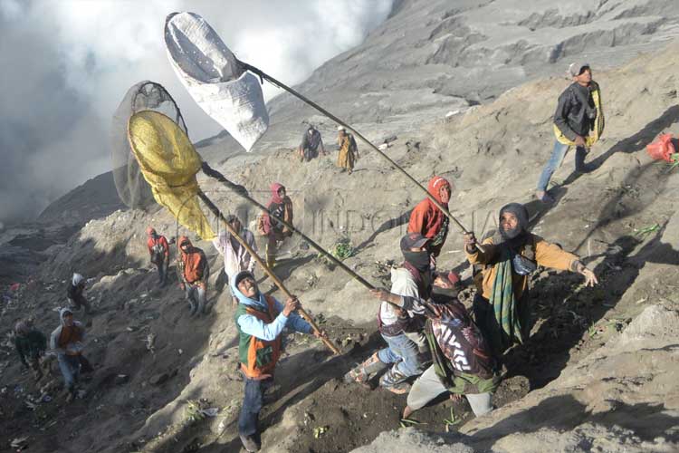 Pemarit saat ramaikan giat kasada. (Foto: Dok TIMES Indonesia)