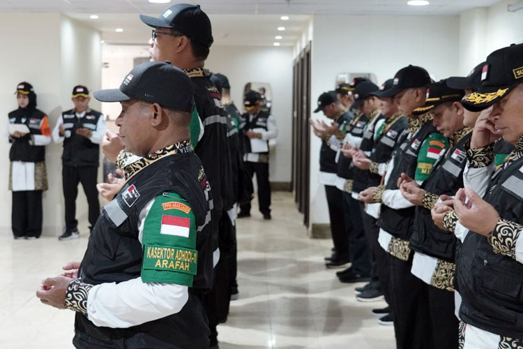 Apel kesiapan Koordinator Wilayah (Kortab) di Arafah. (Foto: MCH 2024 Kemenag RI)