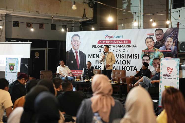 Wali Kota Samarinda Andi Harun menghadiri diskusi “Menakar Figur Calon Wakil Wali Kota Samarinda di Pilkada 2024-2029”. (Foto: Dok Prokompim Samarinda for TIMES Indonesia)