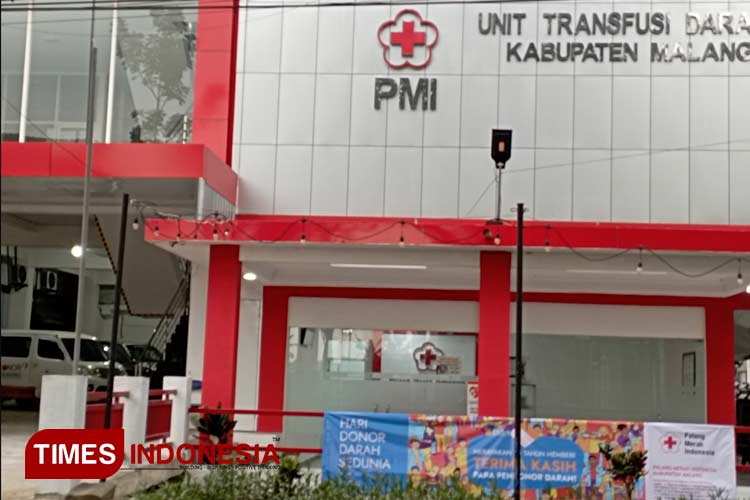 Ilustrasi Kantor UTD PMI Kabupaten Malang. (Foto Amin/TIMES Indonesia) 