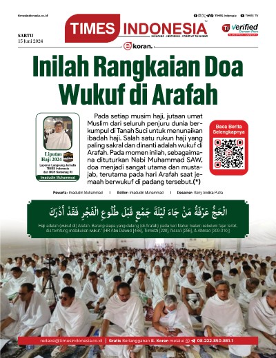 Edisi Sabtu, 15 Juni 2024: E-Koran, Bacaan Positif Masyarakat 5.0 
