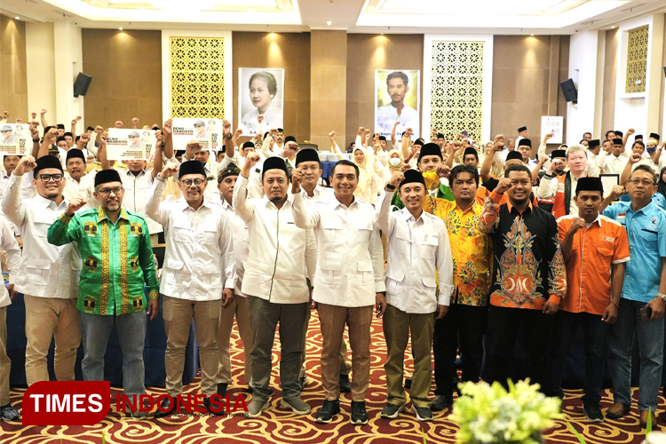 Hadir pimpinan partai politik yang tergabung dalam koalisi besar, serta seluruh anggota DPD Partai Gerindra Kabupaten Probolinggo. (Foto: Gerindra Jatim for TIMES Indonesia)