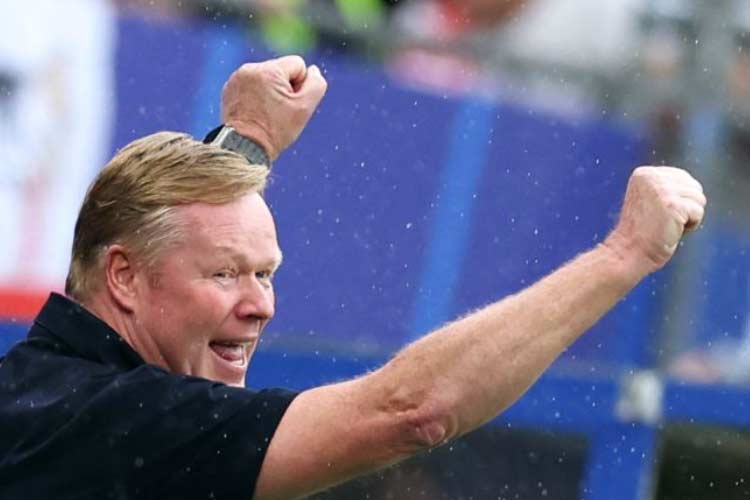 Pelatih Ronald Koeman merasa belum puas dengan penampilan Belanda saat menang 2-1 atas Polandia di laga pembuka Euro 2024. (Foto: Antara/AFP/Roni Hatmann)