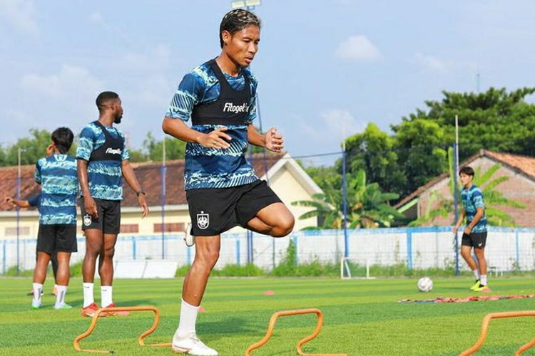 Evan Dimas saat tengah berlatih (Foto: Instagram Evan Dimas)