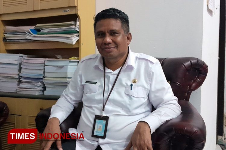 Markus Windi, Kepala Dinas Kelautan dan Perikanan Sumba Timur . (FOTO: Habibudin/TIMES Indonesia)