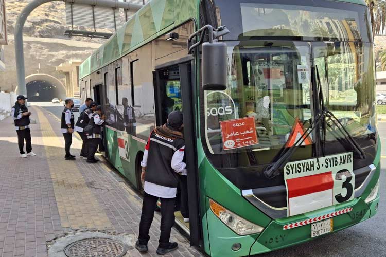Jemaah haji Indonesia tiba di Kota Makkah. (Foto: MCH 2024 Kemenag RI)