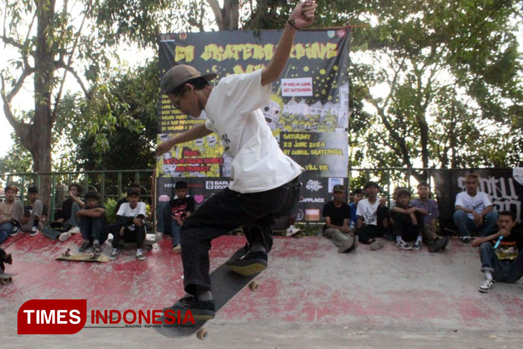 Go Skateboarding Day 2024, Skater Kediri Beradu Trik di Skate Park Gumul