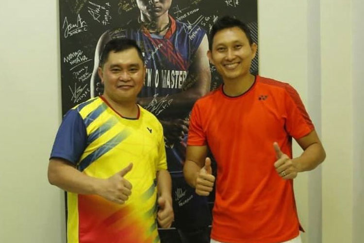 Komjen Pol M Fadil Imran (kiri) bersama Sony Dwi Kuncoro (kanan). (FOTO: Dok. Pribadi)