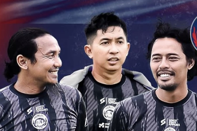 3 asisten pelatih yang resmi meninggalkan tim Arema FC. (Foto: Instagram Arema FC/TIMES Indonesia)