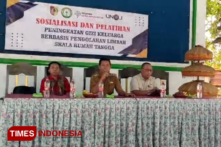 Sosialisasi tentang penanganan stunting oleh Pemdes Semoboro. (M. Abdul Basid/TIMES Indonesia)