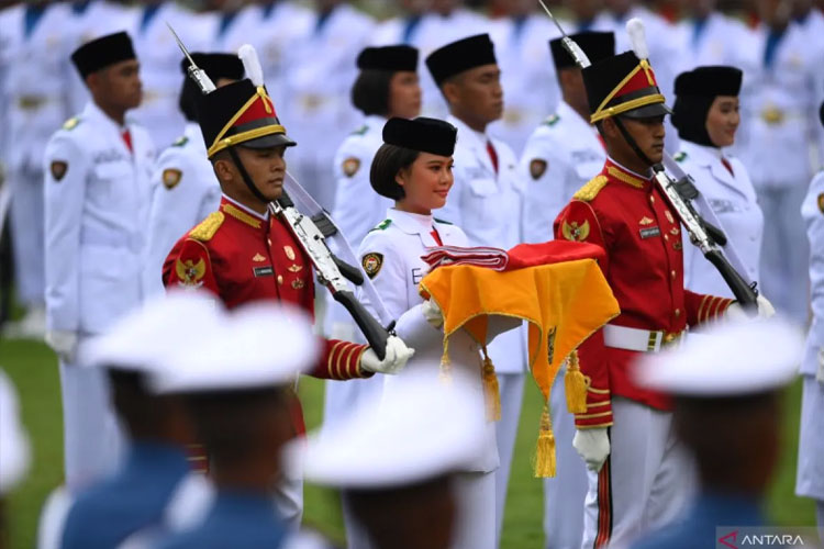 Pelaksanaan Upacara HUT RI di Istana Merdeka Jakarta. (FOTO: ANTARA FOTO/POOL/Sigid Kurniawan)