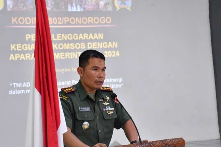 Kodim 0802 Ponorogo Gelar Komsos dengan Aparat Pemerintahan