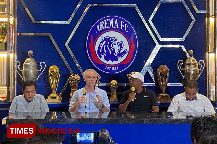 Pelatih baru Arema FC, Joel Cornelli. (Foto: Rizky Kurniawan Pratama/TIMES Indonesia)