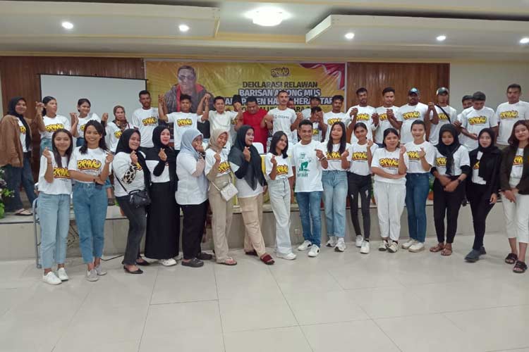 Deklarasi Relawan Bravo 24 Halmahera Utara. (Foto: Dok Bravo 24 for TIMES Indonesia)