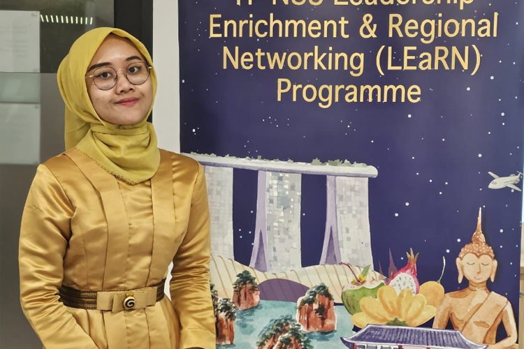 Najwa Nur Awalia saat mengikuti program TF-NUS LEaRN 2024 yang dilaksanakan oleh Lee Kuan Yew School of Public Policy di National University of Singapore (NUS) (Foto: Dok Pribadi)