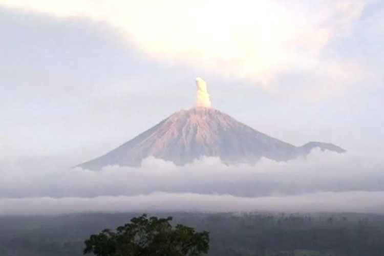 Gunung Semeru Erupsi Delapan Kali, Kolom Abu Capai 800 Meter