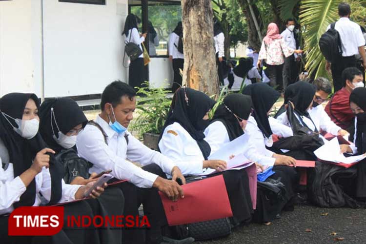 Ilustrasi pelaksanaan test CPNS pada 2023. (FOTO: Dok. TIMES Indonesia)