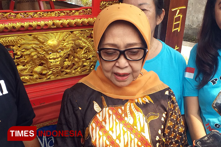 Mundjidah Wahab Menyebut Belum Menentukan Nama Calon Wakil Bupati yang Nanti akan Mendampinginya Maju di Pilkada 2024. (FOTO : Rohmadi/TIMES Indonesia)