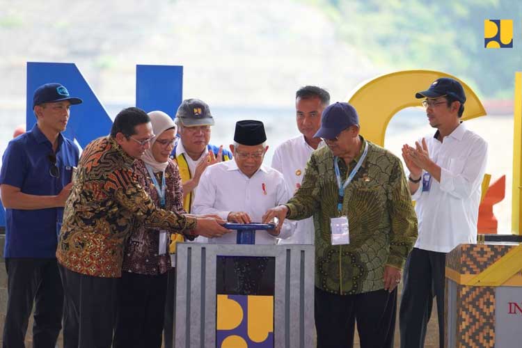 Wapres RI Resmikan Bendungan Cipanas, Bendungan ke-43 Tuntas dalam Kurun 2014-2024