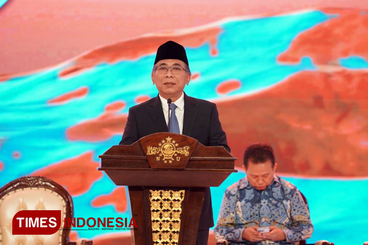 The Chairman of Nahdlatul Ulama (PBNU), KH Yahya Cholil Staquf (Foto: LTN PBNU for TIMES Indonesia)
