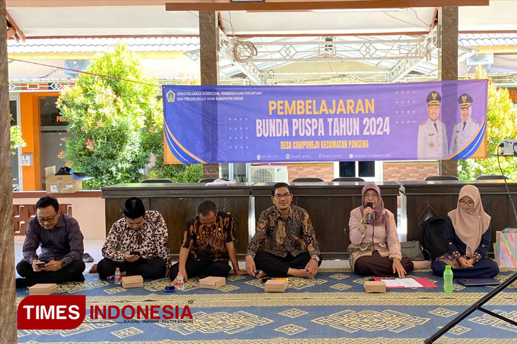Proses pembelajaran Sosiopsikologi di Desa Campurejo Kecamatan Panceng yang menjadi lokus dalam program Bunda Puspa. (FOTO: Insida Gresik for TIMES Indonesia)