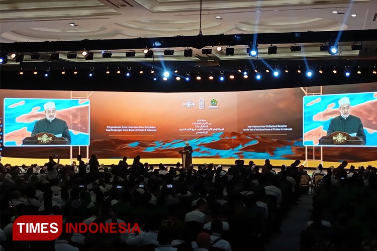 Grand Syaikh Al Azhar, Imam Akbar Prof. Dr. Ahmad Al Tayeb. (FOTO: Fahmi/TIMES Indonesia)