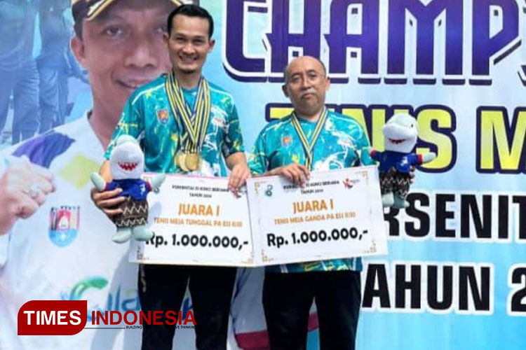 Kontingen Kabupaten Cilacap meraih 2 emas. (FOTO: Estanto Prima Yuniarto/TIMES Indonesia)