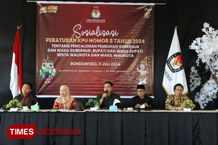 Sosialisasi PKPU Nomor 8, Ketua KPU Bondowoso Ajak Parpol Edukasi Tahapan Pilkada