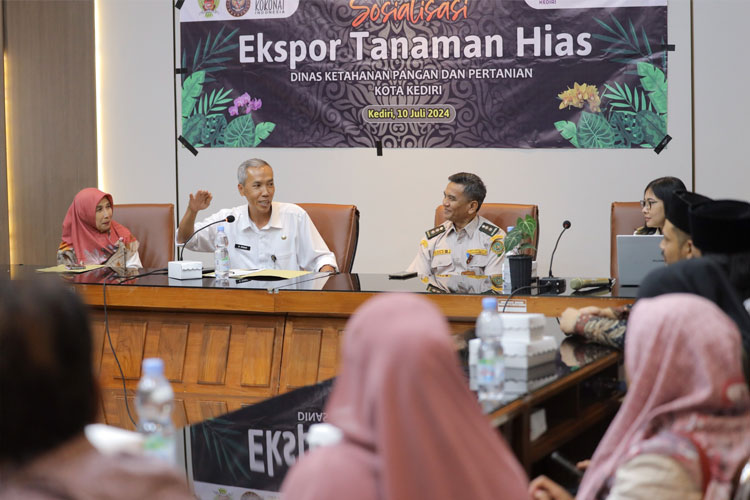 DKPP Kota Kediri Dorong Petani Tanaman Hias Go Internasional