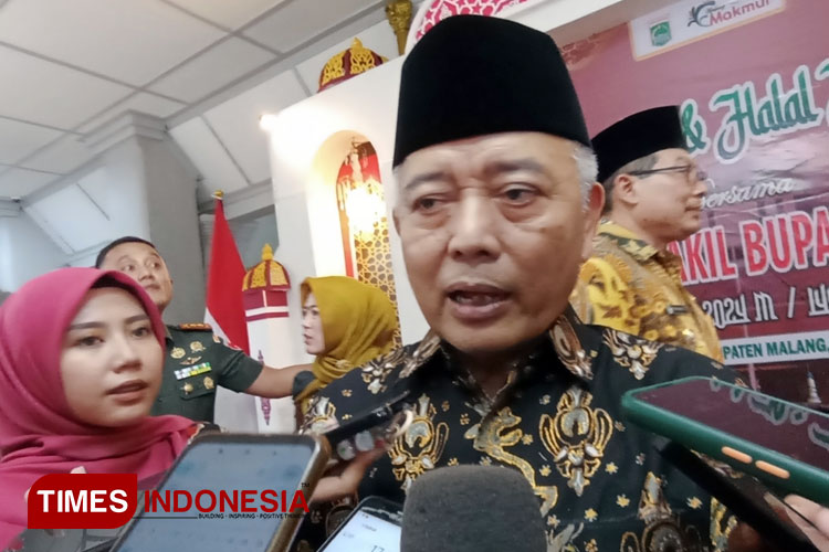 Bupati Malang, HM Sanusi, dalam kesempatan acara di Pendopo Agung Kabupaten Malang, belum lama ini. (Foto Amin/TIMES Indonesia) 