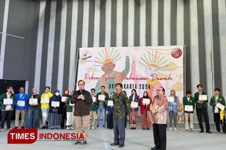 Dr. Andy Hadiyanto (Wakil Rektor UNJ Bidang Kemahasiswaan dan Alumni) Hadiri Acara PEKSIMIDA 2024 DKI Jakarta (12/7/24). (FOTO: dok. UNJ) 