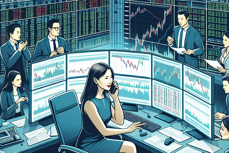 Ilustrasi perdagangan saham. (Foto: TIMES AI Academy)