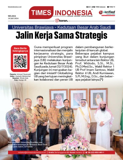 Edisi Selasa, 16 Juli 2024: E-Koran, Bacaan Positif Masyarakat 5.0