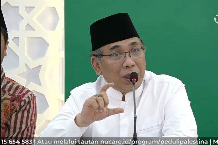 Ketum PBNU, KH Yahya Cholil Staquf. (FOTO: YouTube TV NU) 