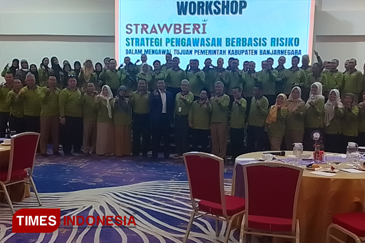Workshop Strawberi (Strategi Pengawasan Berbasis Risiko) untuk mengawal suksesnya tujuan pemerintah Kabupaten Banjarnegara. (Foto: Muchlas Hamidi/TIMES Indonesia)
