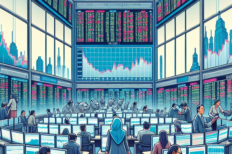 Ilustrasi perdagangan saham. (Foto: TIMES AI Academy)