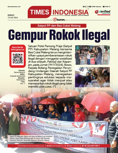 Edisi Jumat, 19 Juli 2024: E-Koran, Bacaan Positif Masyarakat 5.0