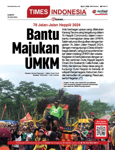 Edisi Sabtu 20 Juli 2024: E-Koran, Bacaan Positif Masyarakat 5.0