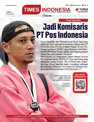 Edisi Sabtu 20 Juli 2024: E-Koran, Bacaan Positif Masyarakat 5.0