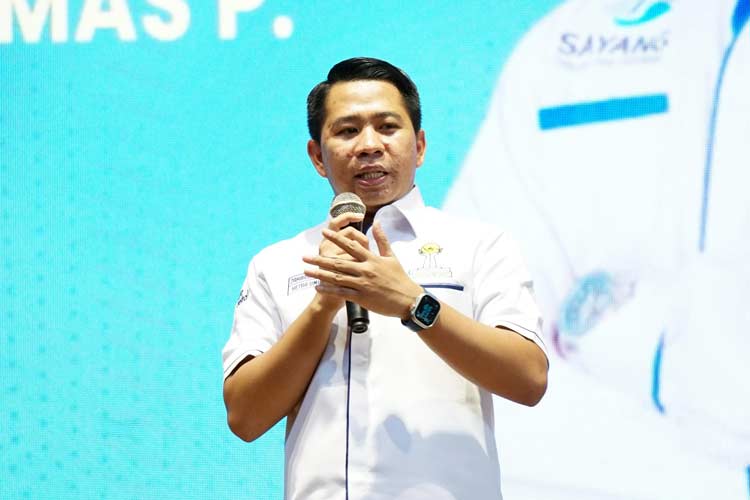 Zakaria Dimas Ketua BPC HIPMI Sidoarjo saat membuka acara (dok hipmi sidoarjo)