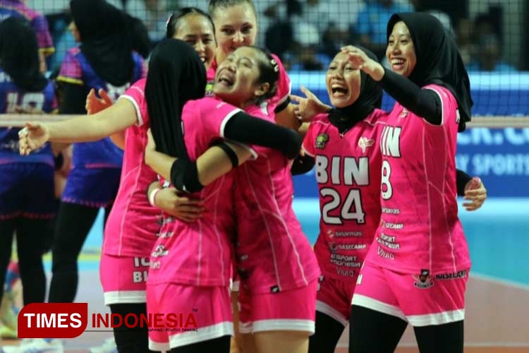 Megawati Hangestri dkk dari Jakarta BIN Berambisi merebut juara perdana PLN Mobile Proliga 2024. (Foto:Tria Adha/TIMES Indonesia)