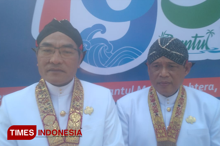 Bupati dan Wakil Bupati Bantul sesuai mengikuti HUT ke-193 Bantu.l (Foto: Edis/TIMES Indonesia)