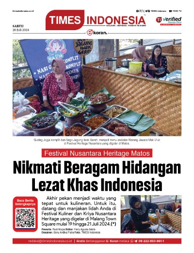 Edisi Sabtu 20 Juli 2024: E-Koran, Bacaan Positif Masyarakat 5.0
