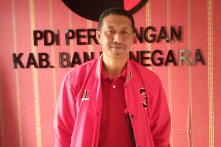 H Nuryanto, ketua DPC PDI Perjuangan Banjarnegara.