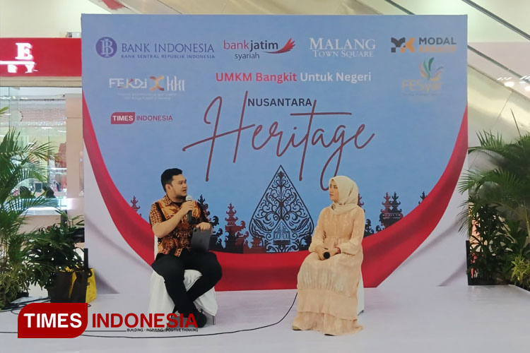 Pemaparan materi Perlindungan Data Pribadi oleh Novaldi Nur, di Malang Town Square. Malang. (FOTO: Ryandhika Farhansyah/TIMES Indonesia)