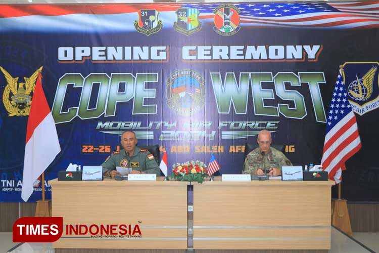 TNI AU dan US PACAF Latihan Bersama  Cope West Mobility Air Force 2024