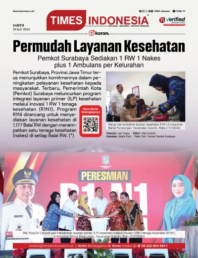Edisi Sabtu, 20 Juli 2024: E-Koran, Bacaan Positif Masyarakat 5.0