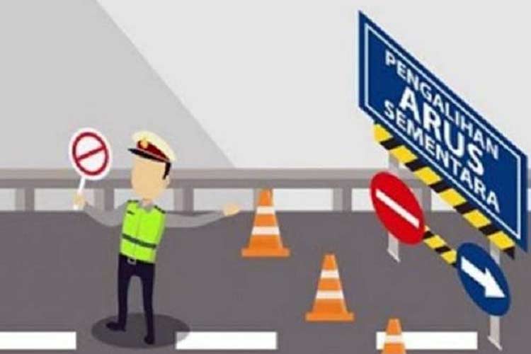 Ilustrasi penutupan jalan. (FOTO: inews)